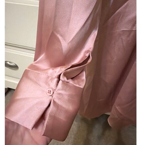 Zara NWT Blush Pink Satin Effect Short Dress Womens Plus Size XXL Coquette Twee - Picture 7 of 10